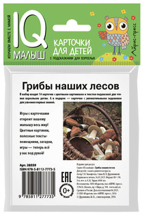 Грибы наших лесов. Карточки для детей с подсказками для взрослых 2