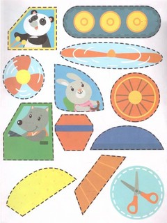 Кораблик и его друзья. Раскраска с аппликацией 4