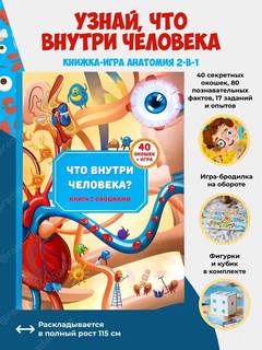 'Что внутри человека' Анатомия для самых маленьких с окошками 3