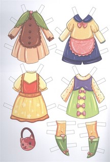 Вырежи куклу аниме. Малышки 4