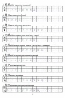 Китайские иероглифы. Рабочая тетрадь для продвинутых. Уровни HSK 5-6 2