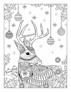 Новогодняя раскраска 2