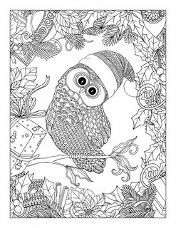 Новогодняя раскраска 4