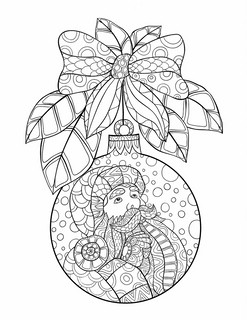 Новогодняя раскраска 8