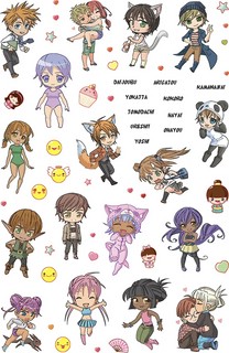 Anime & Kawaii. Более 600 няшных стикеров! Розовая 2