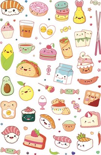 Anime & Kawaii. Более 600 няшных стикеров! Розовая 5