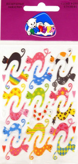 Воздушные наклейки "Кошки-2" Липуня, цвет мультиколор