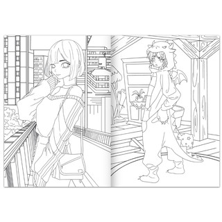 Раскраска «На улицах Токио» Аниме 3