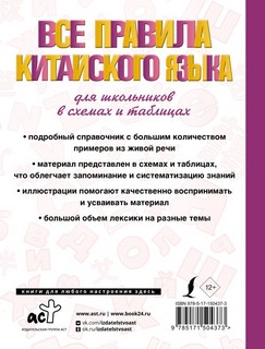 Все правила китайского языка для школьников в схемах и таблицах 2