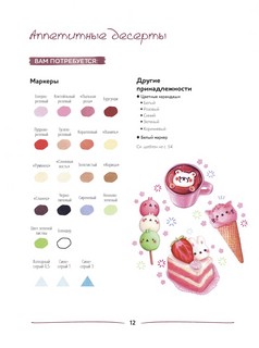 Kawaii Рисуем маркерами. Более 20 милых образов 3