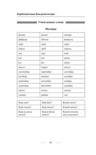 Сербский язык без репетитора. Самоучитель сербского языка 10