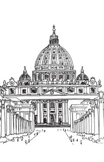 Архитектура большого города. Самая атмосферная раскраска антистресс 4