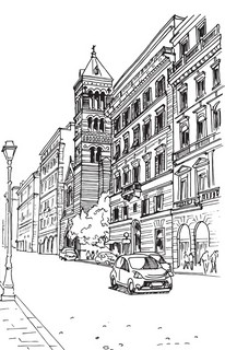 Архитектура большого города. Самая атмосферная раскраска антистресс 5