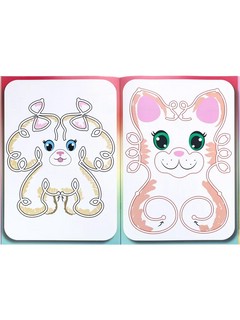 Развитие межполушарных связей. Домашние животные. Обведи двумя руками 3