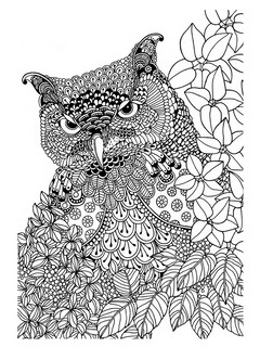 Спокойной ночи. Раскраска антистресс 6