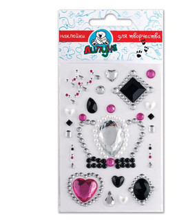 Хрустальные наклейки 'Украшения' Липуня, цвет разноцветный