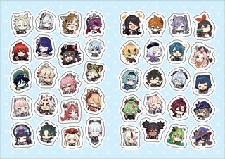 Genshin Impact на каждый день с наклейками (фиолетовый) 2