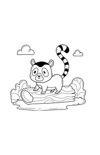 Ленивые лемуры. Дзен и потягушки каждый день! Раскраски антистресс 8