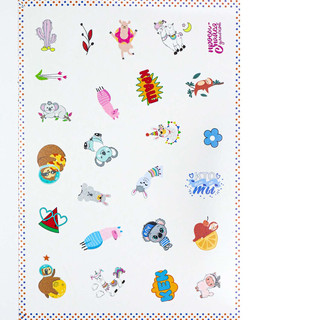 Набор многоразовых наклеек 'Экзотические пушистики' 5