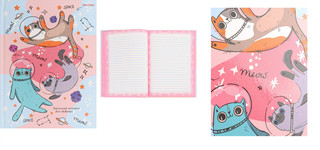 Записная книжка 'Котсмонавты' для девочек 2