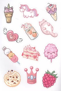 Наклейки. 50 стикеров кавайи 4