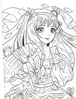 Раскраска 'Картины по номерам. В стиле аниме' 3