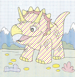 Водная раскраска Динозавры 2