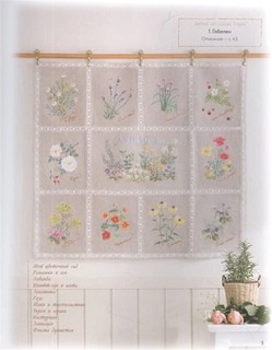 Дивный сад Садако Тоцуки. Свежие цветочные мотивы для вышивки 6