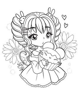 Я раскрашиваю кавайных милашек 3