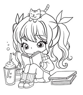 Я раскрашиваю кавайных милашек 5