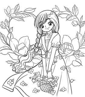 Я раскрашиваю кавайных милашек 7