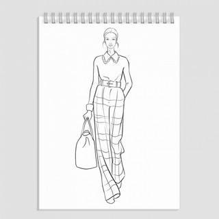 Повседневные образы. Fashion-раскраска 6