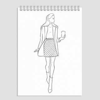 Повседневные образы. Fashion-раскраска 5