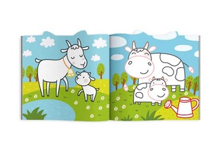 Раскраска ушастая 'На Ферме' 3