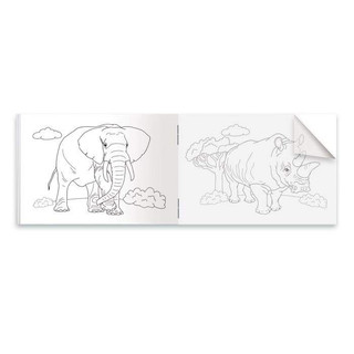 Раскраски с прозрачными страницами 'Зоопарк' 2