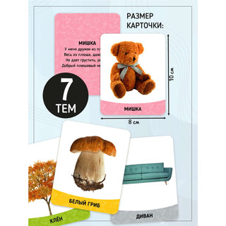 Карточки Домана 'Первые слова' 70 штук, набор №2 3