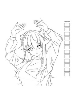 Раскраска для работы маркерами 'Аниме' разноцветная, комикс 3