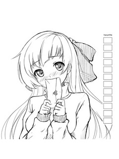 Раскраска для работы маркерами 'Аниме' разноцветная, комикс 5