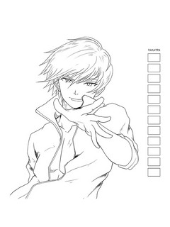 Раскраска для работы маркерами 'Аниме' разноцветная, комикс 7