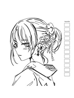 Раскраска для работы маркерами 'Аниме' разноцветная, комикс 8