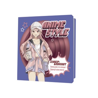 Блокнот Anime Style (сине-красная)
