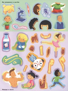 Тело человека с наклейками 4