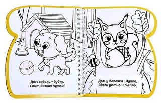 Рисуем водой. Где мой дом? Книжка-раскраска 3