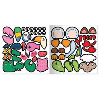 Зверюшки из ватрушки. Книга с многоразовыми наклейками 7