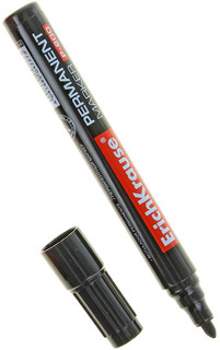 Маркер перманентный Erich Krause 'P-200' черный, пулевидный, ...