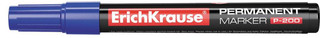 Перманентный маркер ErichKrause P-200, цвет чернил синий