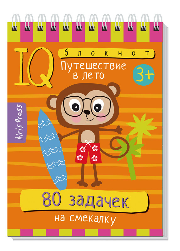 Умный блокнот. 80 задачек на смекалку. Путешествие в лето 3+