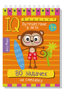 Умный блокнот. 80 задачек на смекалку. Путешествие в лето 3+