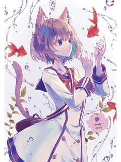 Блокнот Аниме MAGIC (обложка девочка с цветком в волосах) 4