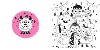 Милые и страшные Я раскрашиваю KAWAii 7